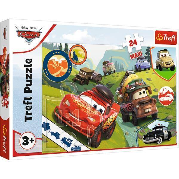 Puzzle 24el Maxi Wesołe auta 14352 Trefl