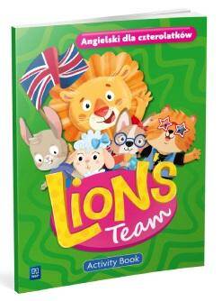 Lion's Team. Język angielski. Karty pracy czterolatek