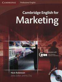 Cambridge English for Marketing Student's book + Audio CD(2)