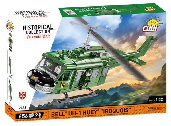 COBI 2423 Historical Collection Vietnam War Wojna w Wietnamie Helikopter Bell UH-1 Huey Iroquois 656