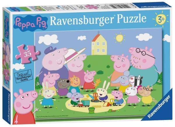 Puzzle Świnka Peppa: Zabawa w parku 35 el. 086320 RAVENSBURGER