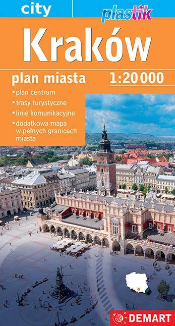 Kraków plan miasta 1:20 000