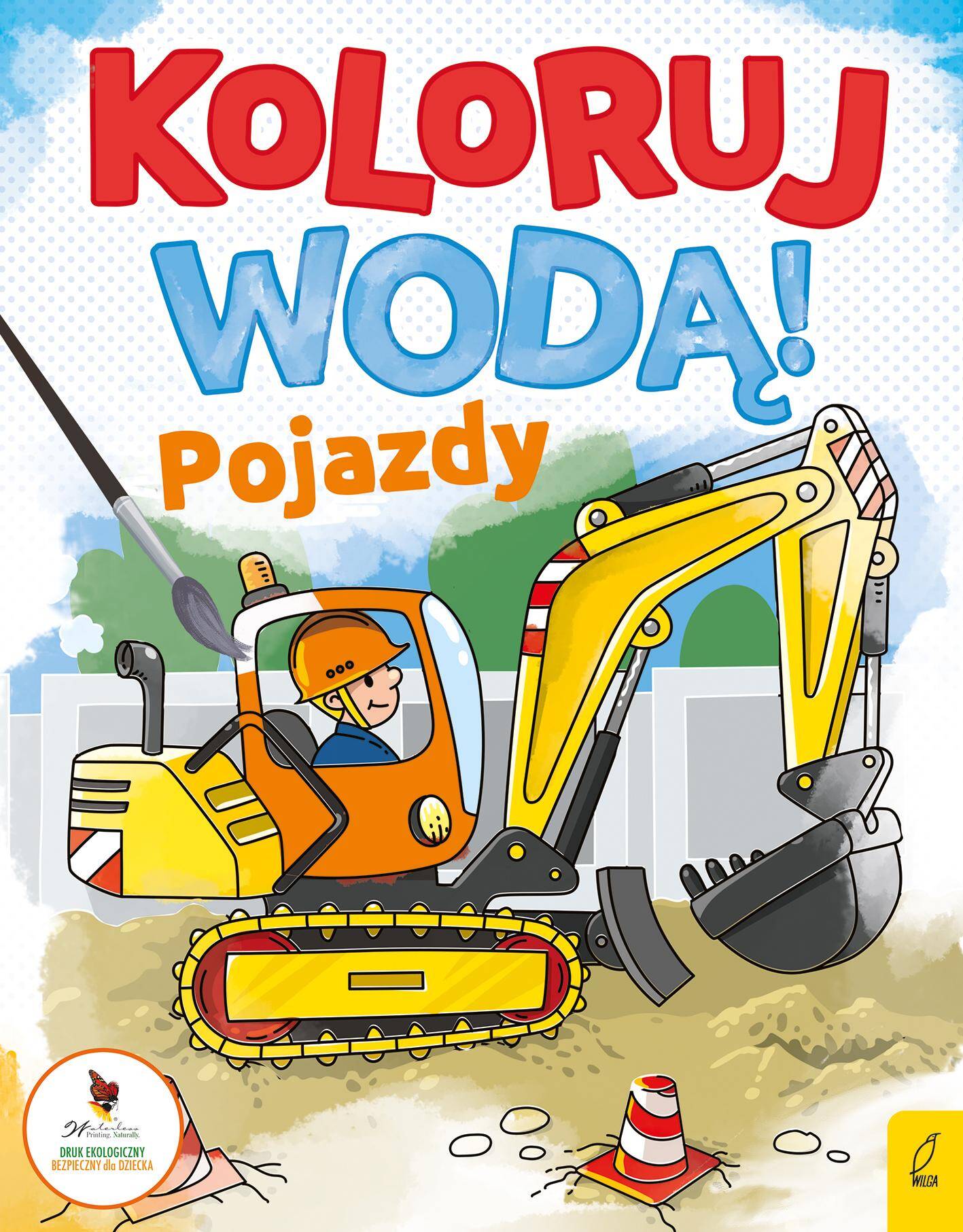 Pojazdy. Koloruj wodą