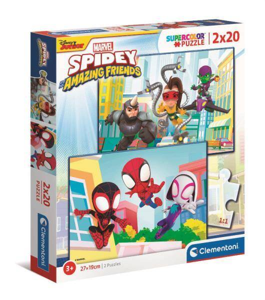 Clementoni Puzzle 2x20el Spidey i Przyjaciele 24794