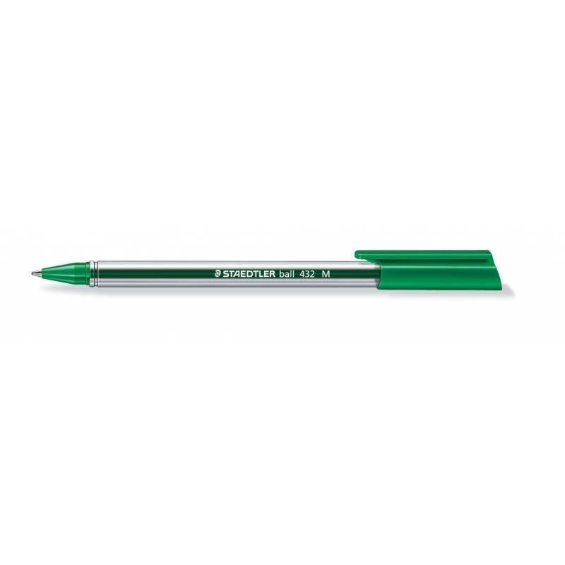 Paczka Długopis jednorazowy trójkątny 432 M zielony Staedtler 10 szt.