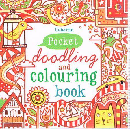 Pocket Doodling and Colouring Book: Red