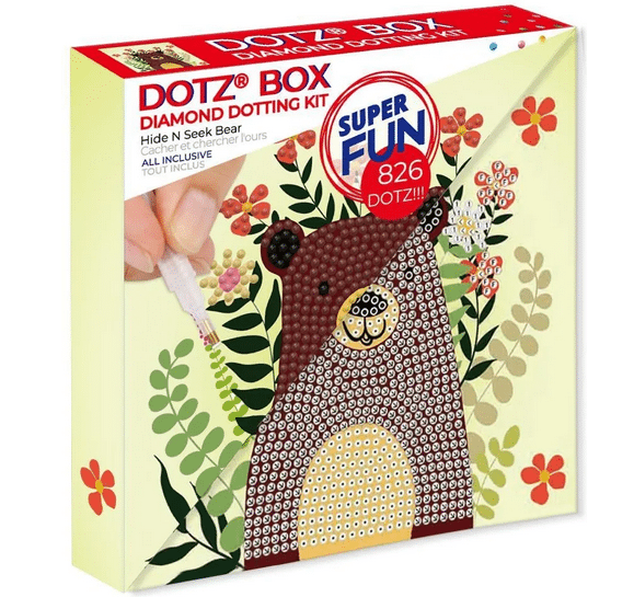 Diamond Dotz Hide n seek bear Dotz box