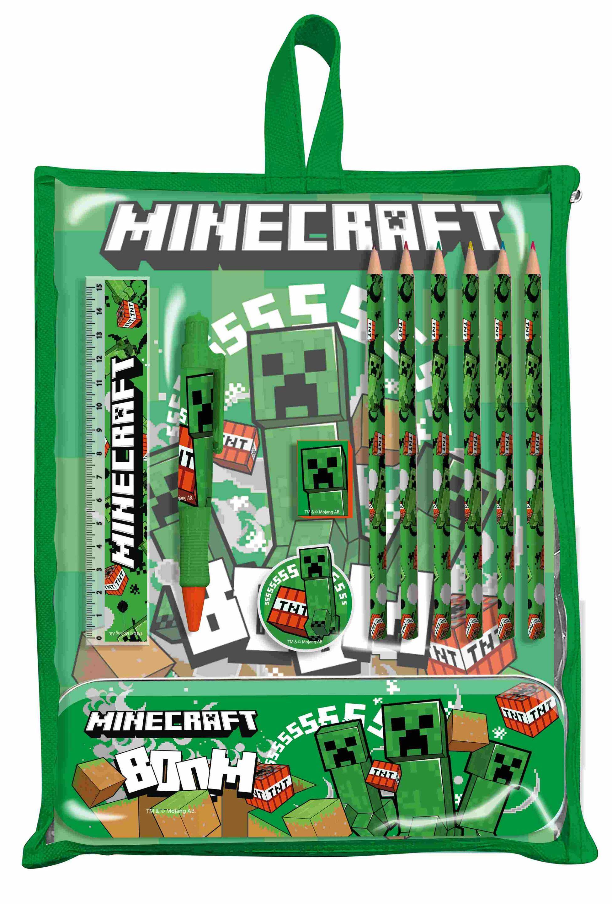 Zestaw piśmienniczy Minecraft 12 elementów MC00040