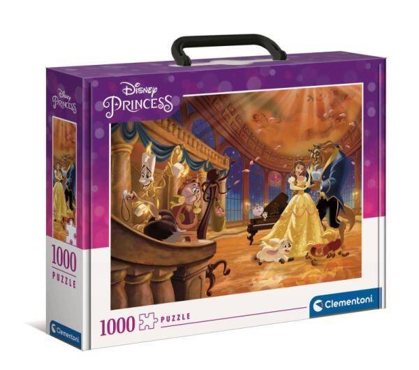 Clementoni Puzzle 1000el w walizce Princess. Księżniczki 39676