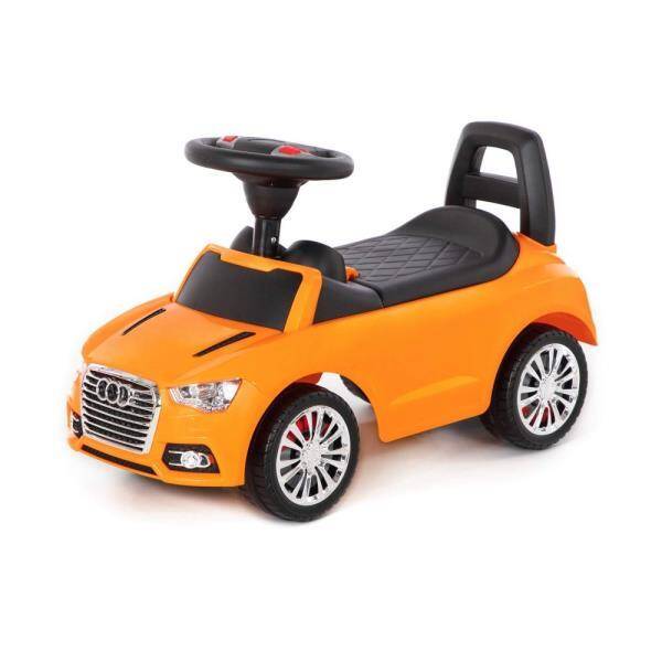 Polesie 84569 Samochód-jeździk SuperCar Nr2 z sygnałem dźwiękowym pomarańczowy jeździdełko auto poja