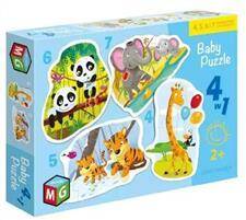 Baby Puzzle 4w1 Dzikie Zwierzątka