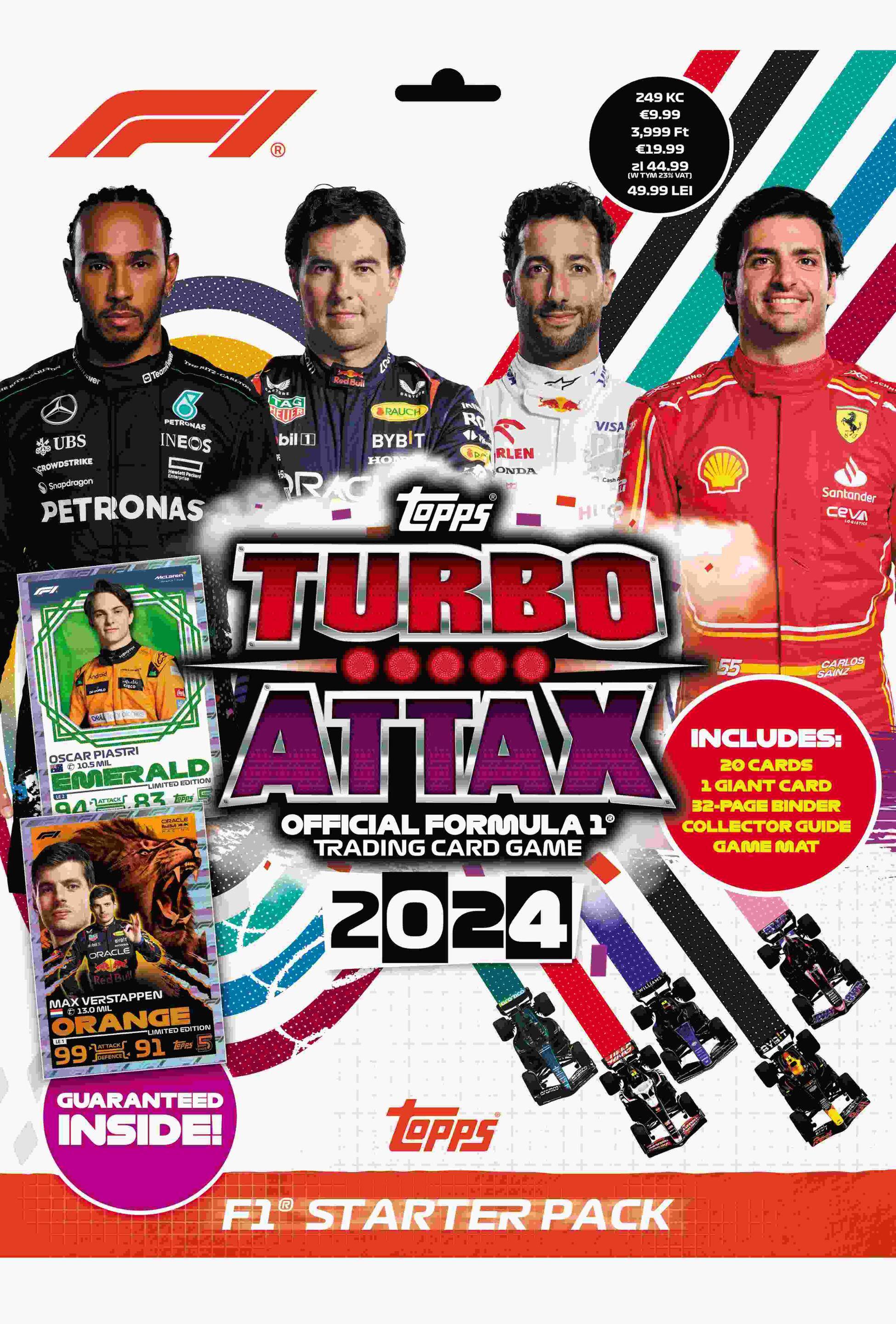 F1 Turbo Attax Official Formula 1 2024 Starter Pack 1 szt. mix
