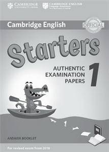 Cambridge English: (2018 Exam) Starters 1 Answer Booklet
