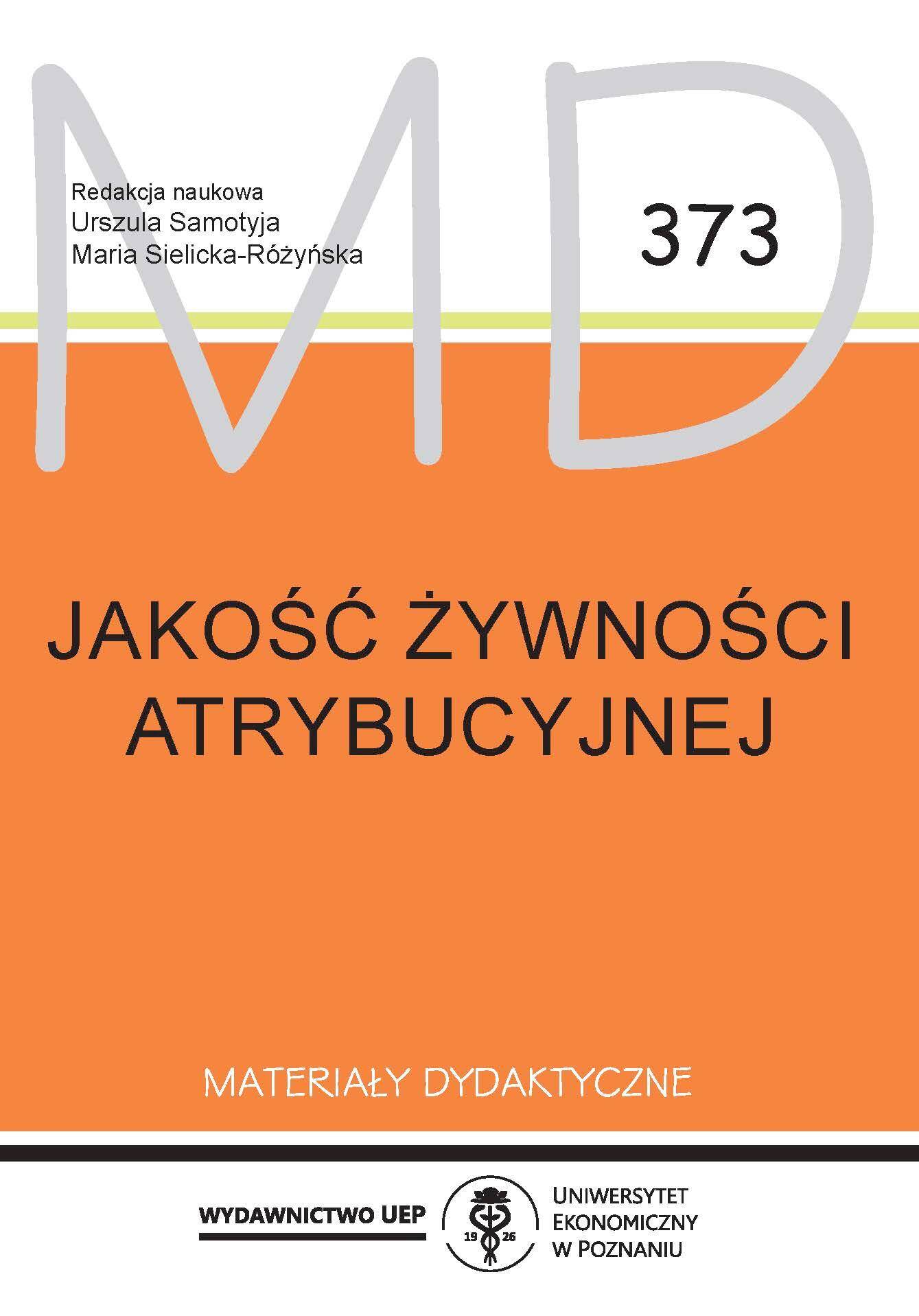Jakość żywności atrybucyjnej
