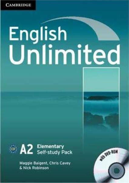 English Unlimited Elementary Self-study Pack Język angielski ćwiczenia z płytą DVD-rom (Zdjęcie 1)