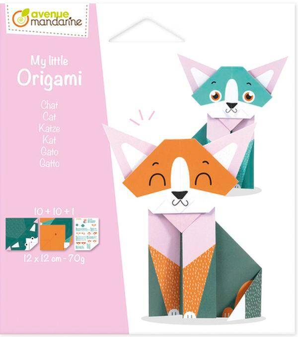 Papier origami 12x12 cm Kot 20 arkuszy