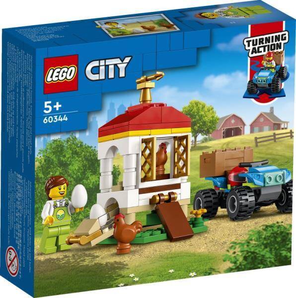 LEGO CITY Kurnik z kurczakami 60344 (101 el.) 5+