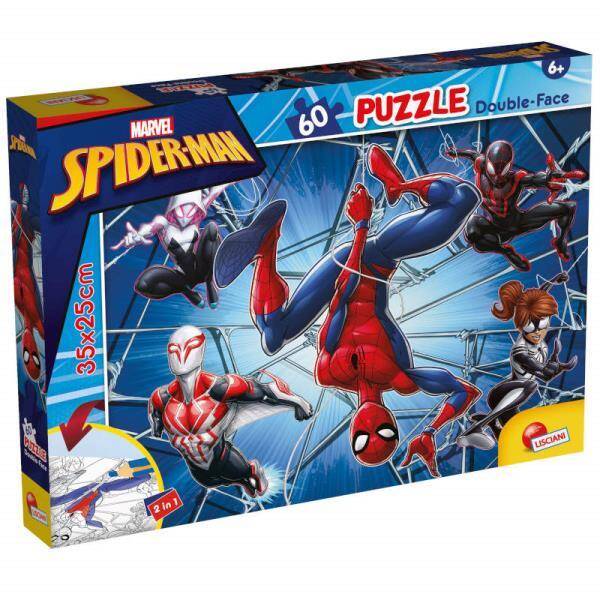 Puzzle podłogowe dwustronne M-Plus 60el Marvel Spiderman 99634 LISCIANI