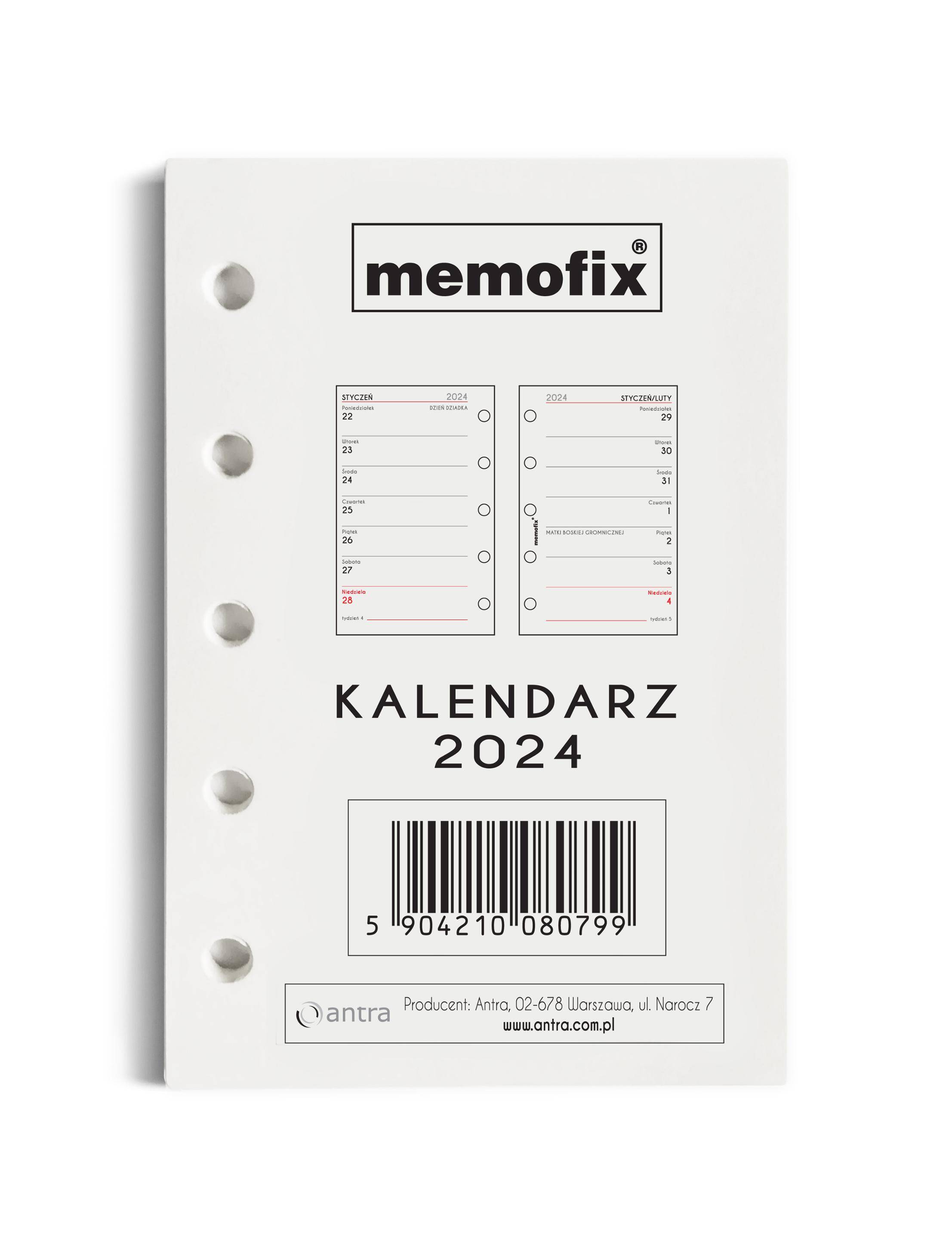 Wkład kalendarzowy 2024 A7 MEM/M/TNS