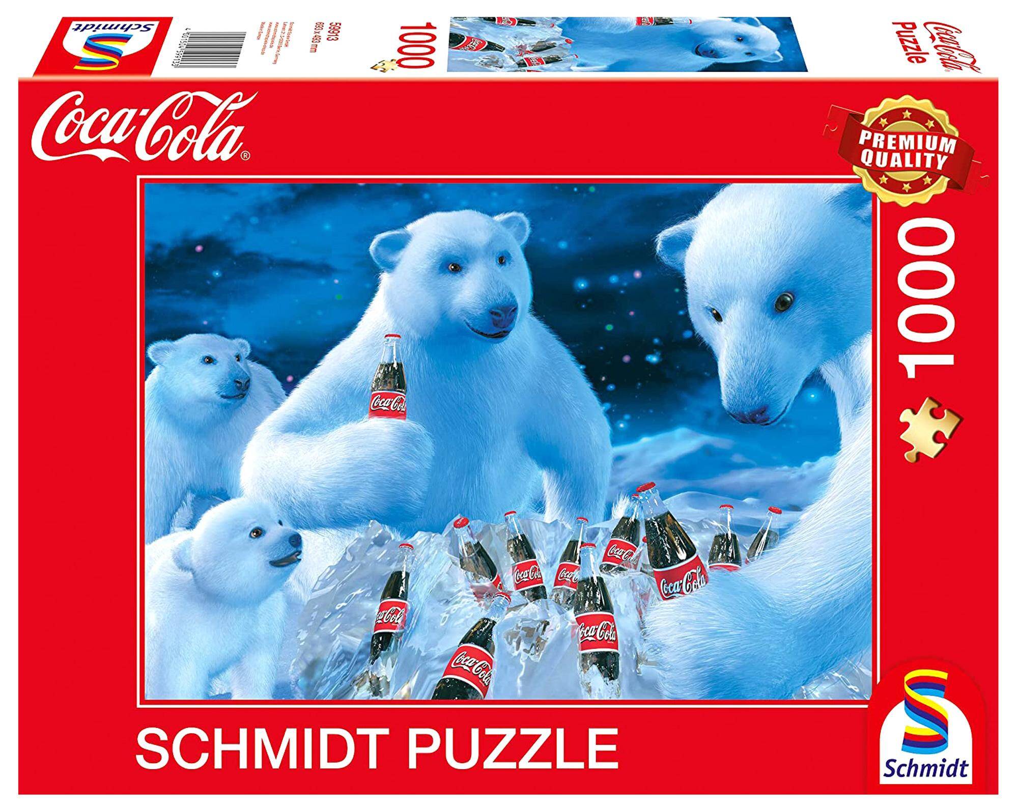 Puzzle 1000 PQ COCA-COLA Niedźwiedzie polarne 109961