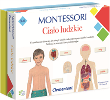 CLEMENTONI Montessori Ciało Ludzkie Seria Gry edukacyjne 50095