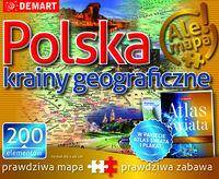 Puzzle Polska-krainy geograficzne + atlas