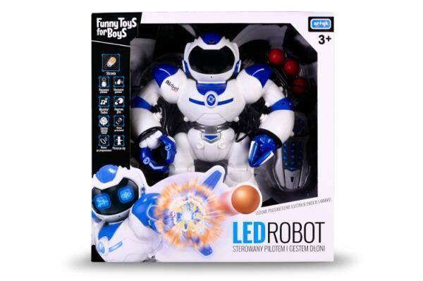 LED ROBOT sterowany pilotem i gestem dłoni ToyS for BoyS