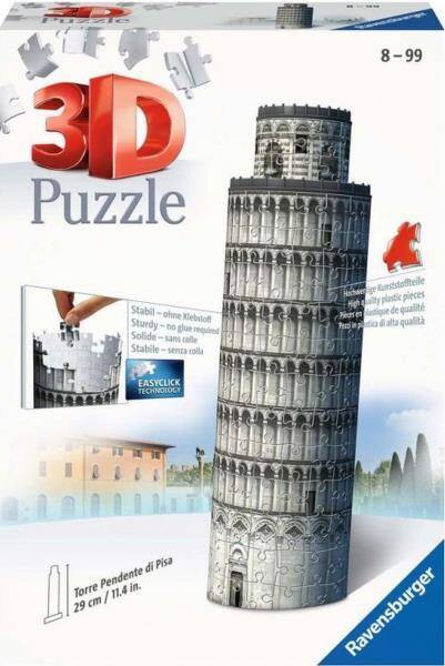 Puzzle 3D mini Krzywa wieża w Pizie 54 elementów