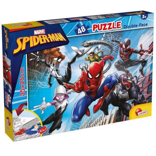 Puzzle podłogowe dwustronne M-Plus 48el Marvel Spiderman 99627 LISCIANI