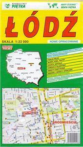 <p>Łódź, mapa składana, skala 1:22000, nowe opracowanie</p>