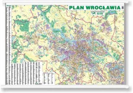 Wrocław mapa ścienna 1:20 000