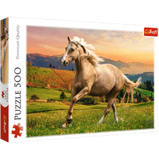 Puzzle 500 elementów Galop w południowym słońcu