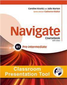 Navigate Pre-Intermediate B1 Coursebook Classroom Presentation Tool-materiały na tablicę interaktywną