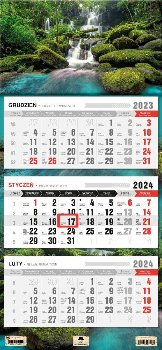 Kalendarz 2024 trójdzielny Strumyk KT1-V. 44