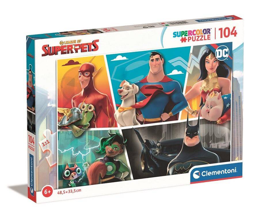 Puzzle 104 super kolor DC Superpets