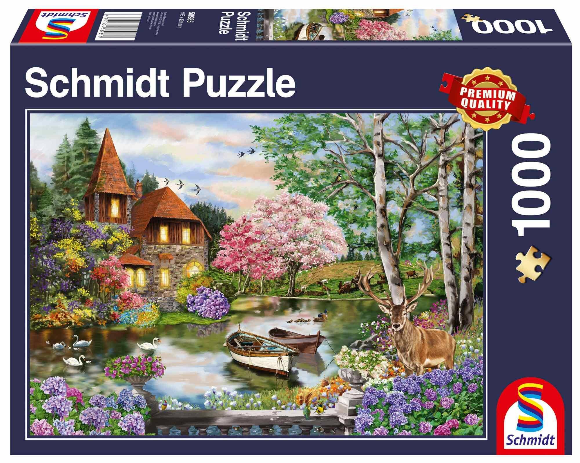 Puzzle 1000 PQ Dom nad jeziorem 111089