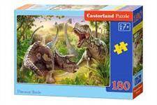 Puzzle 180 Bitwa dinozaurów