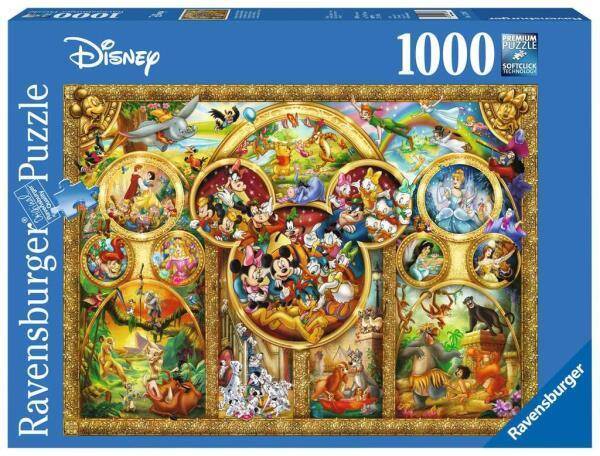 Puzzle Najpiękniejsze motywy Disney 1000 el. 152667 RAVENSBURGER