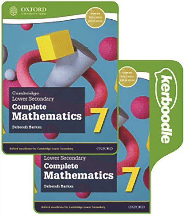 NEW Cambridge Lower Secondary Complete Mathematics 7: Print & Kerboodle Student Book Pack (Second Edition)