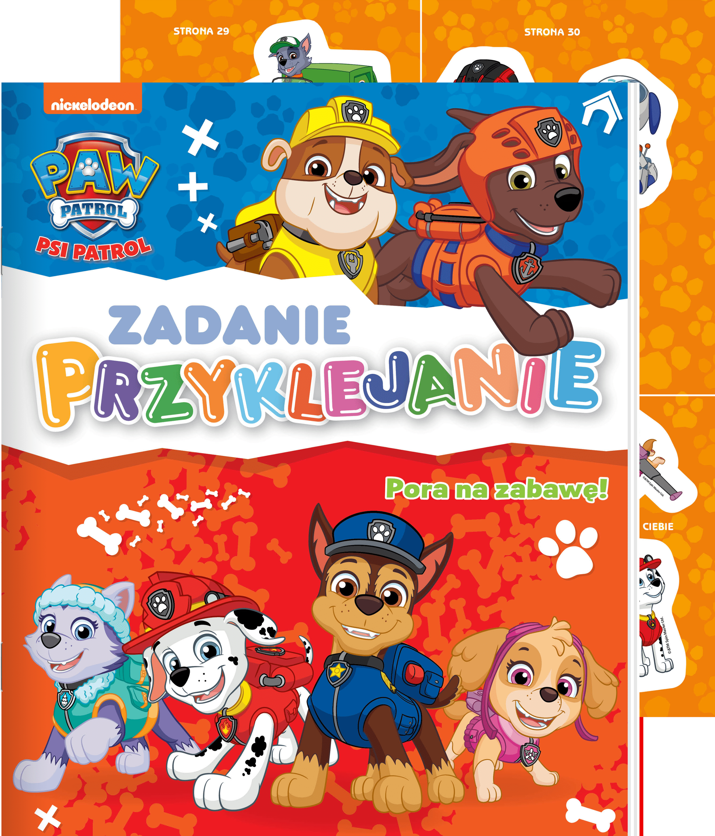 Pora na zabawę! Psi Patrol. Zadanie Przyklejanie