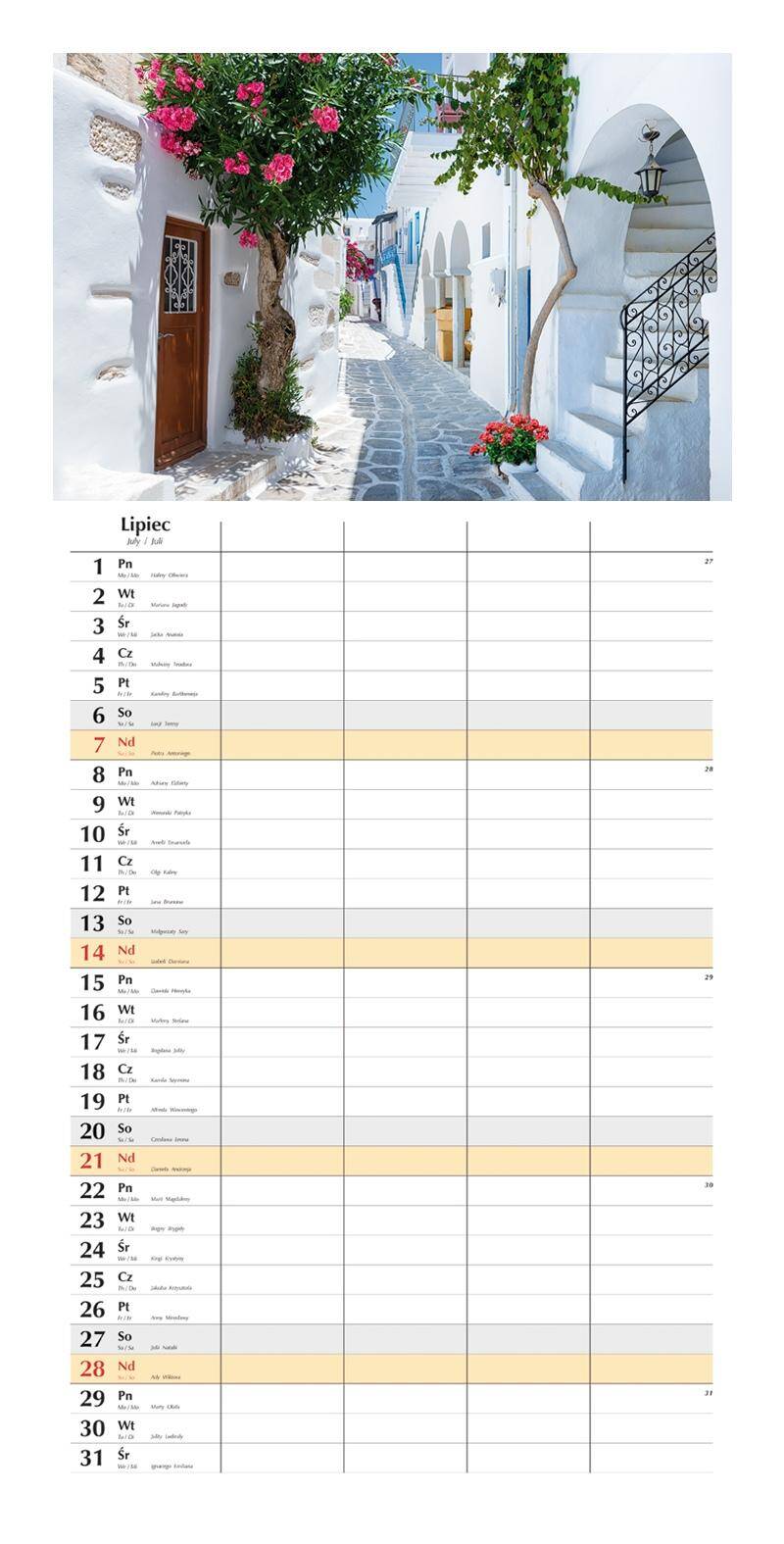 Kalendarz 2024 Planer miesięczny