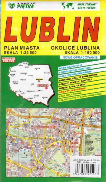 Lublin plan miasta i okolice