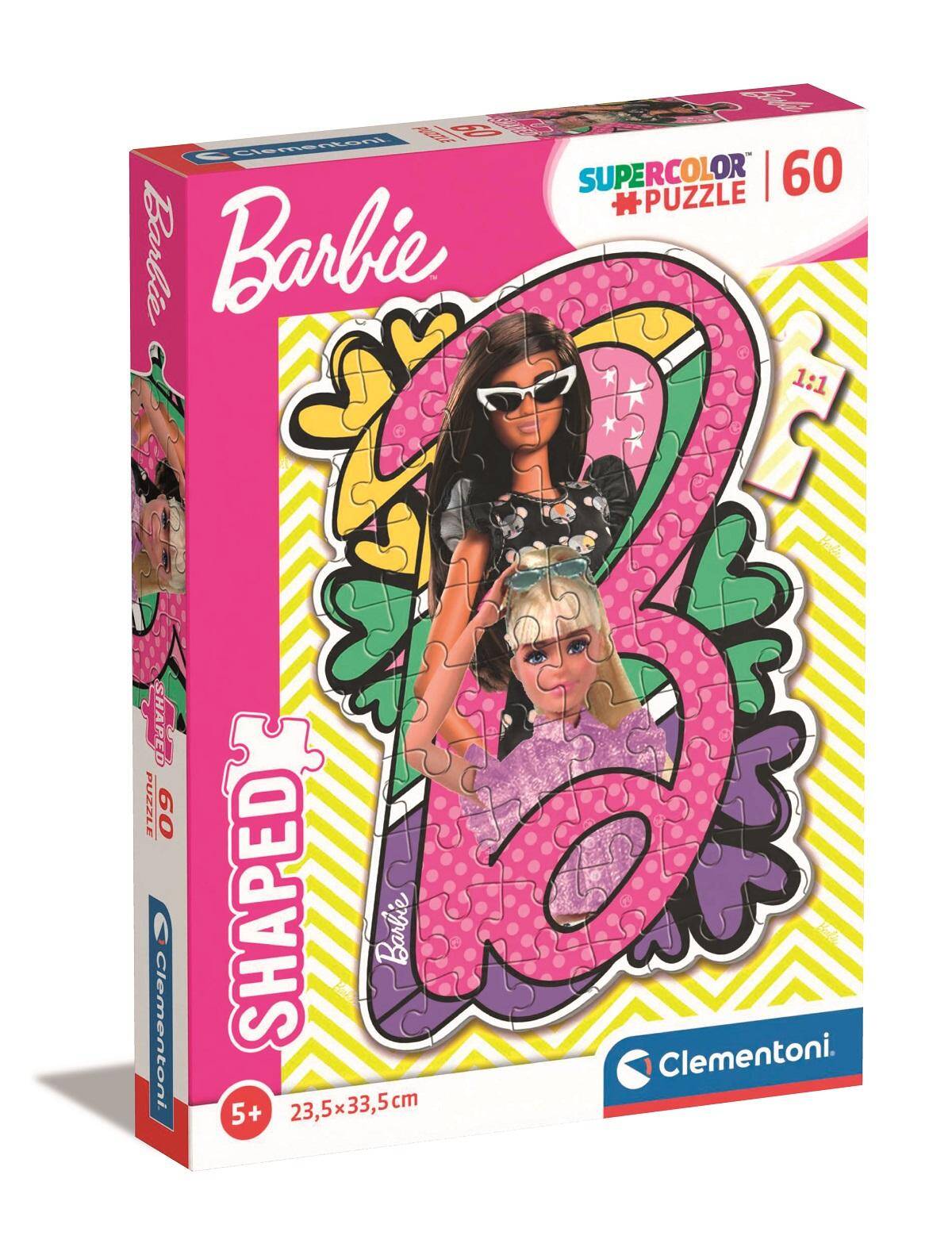 Puzzle 60 shaped Barbie