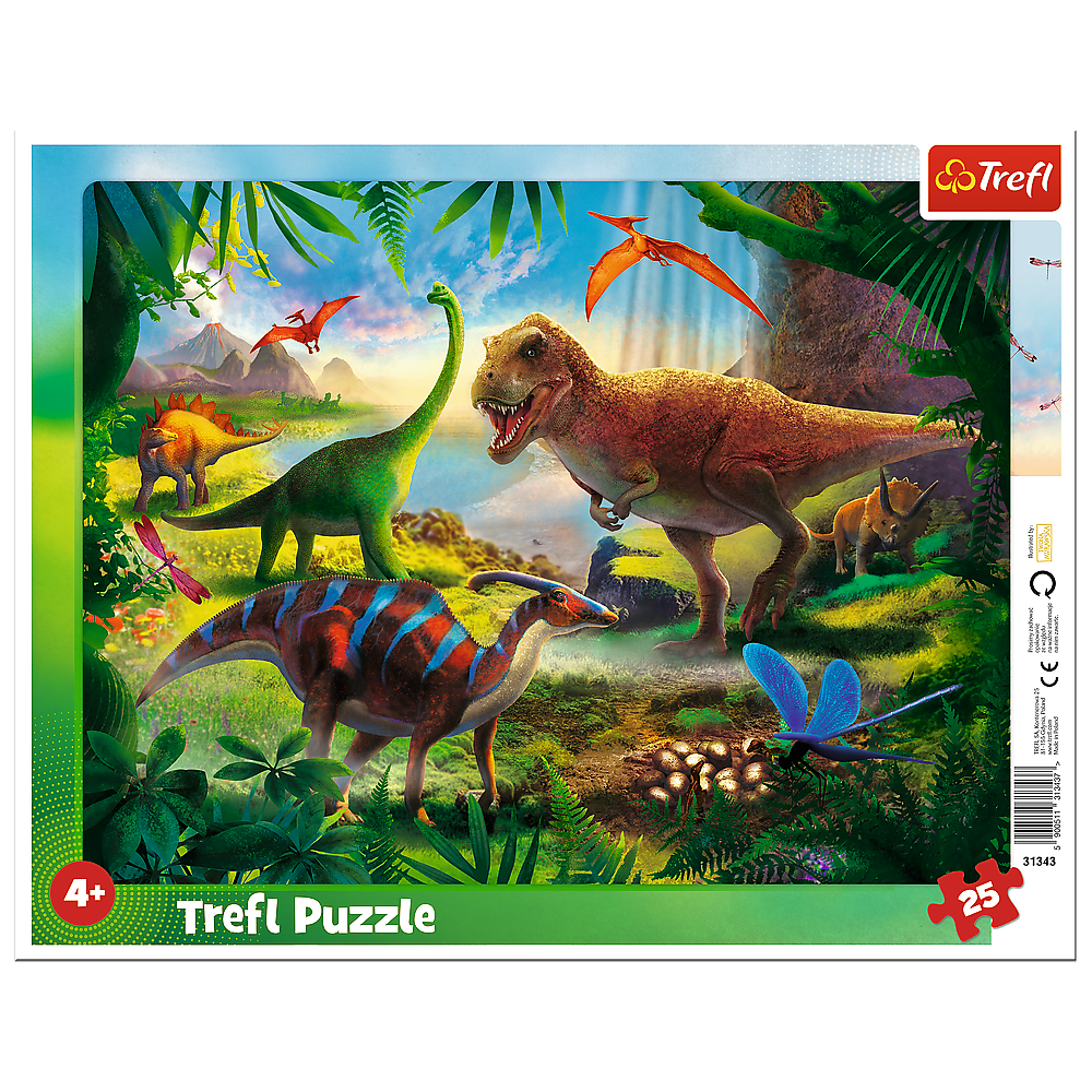 Puzzle 25 ramkowe Dinozaury 31343