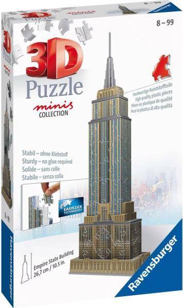 Puzzle 3D mini Empire State Building 54 elementów