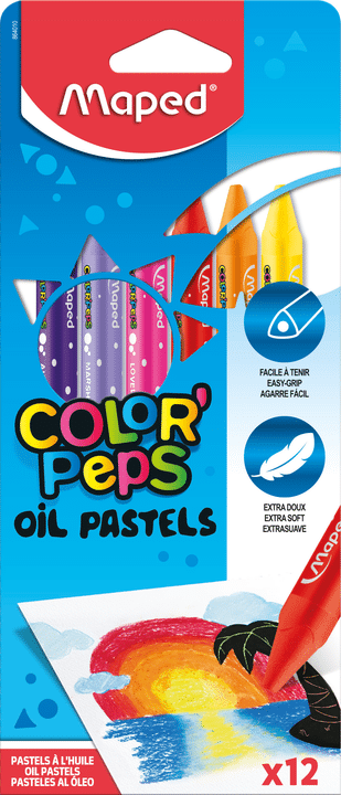 Kredki Maped colorpeps pastele olejne 12 kolorów