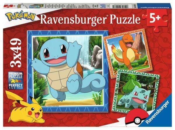 Puzzle Pokemon 3x49el. 055869 RAVENSBURGER