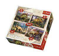 Puzzle Dinozaury 4w1