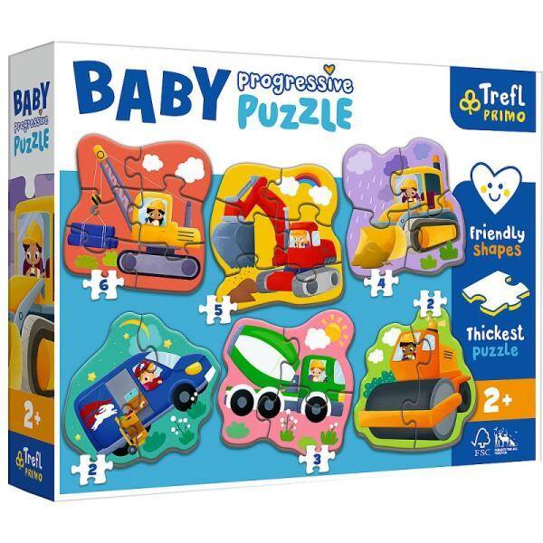 Puzzle Baby Progressive Pojazdy 44004 Trefl