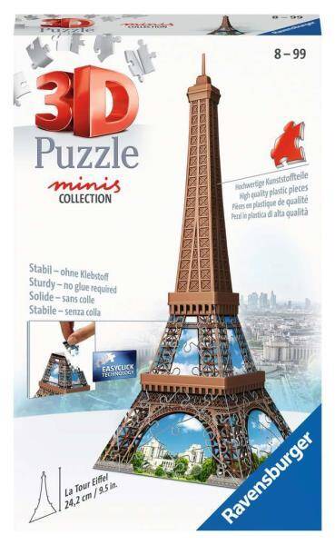Puzzle 3D mini Wieża Eiffel 54 elementów